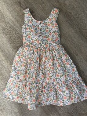Cat & Jack Floral Sleeveless Dress in White, Pink, Green, Yellow